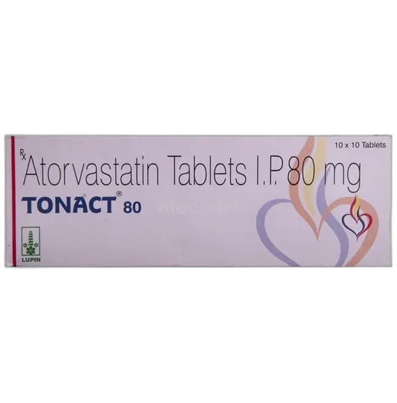 tonact 80mg tablet 10's